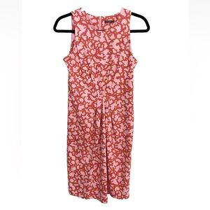 J McLaughlin Catalina cloth Pink coral print Sleeveless Dress xs